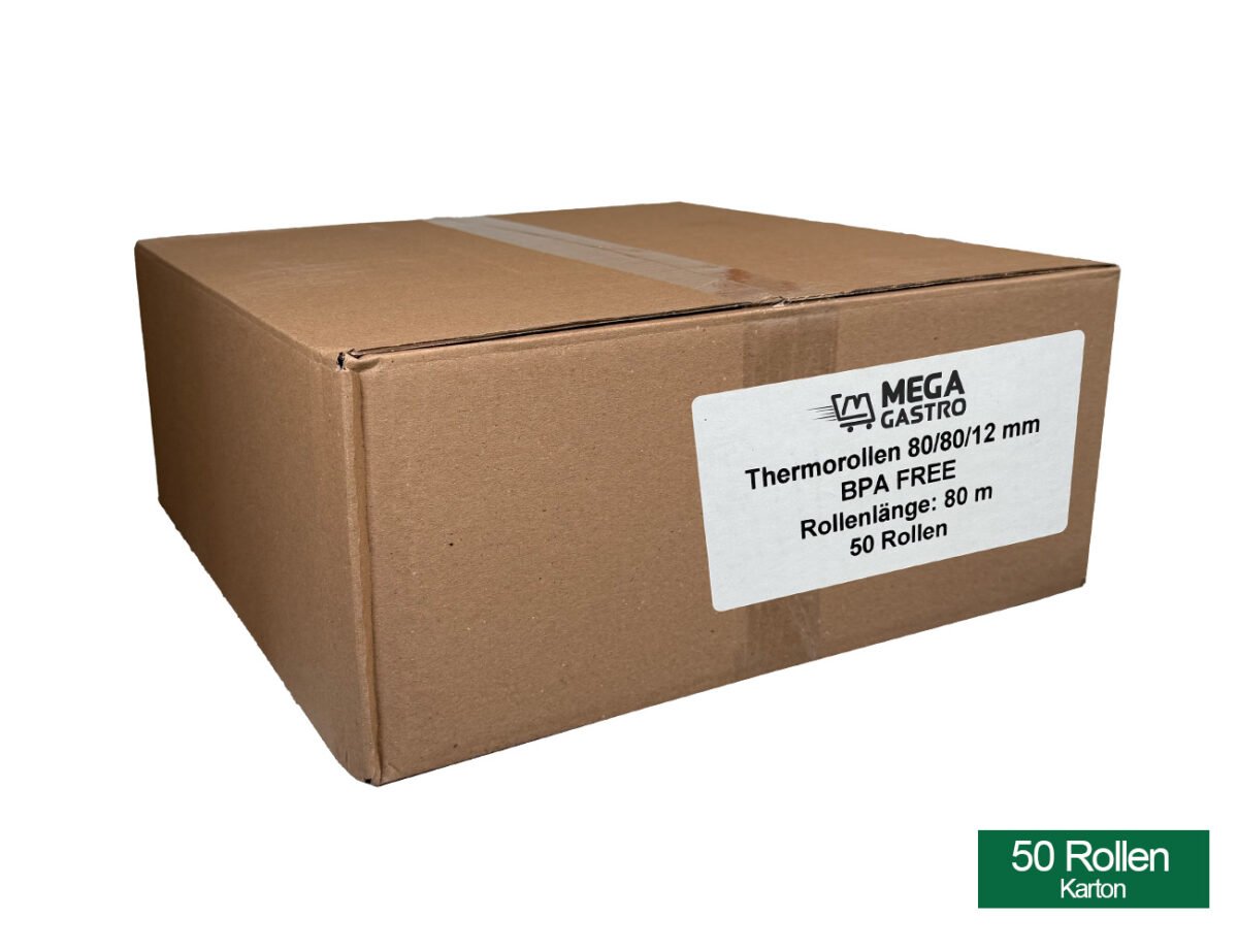 Thermo Kassenrollen 80/80/12 - 80 Laufmeter – Bild 5