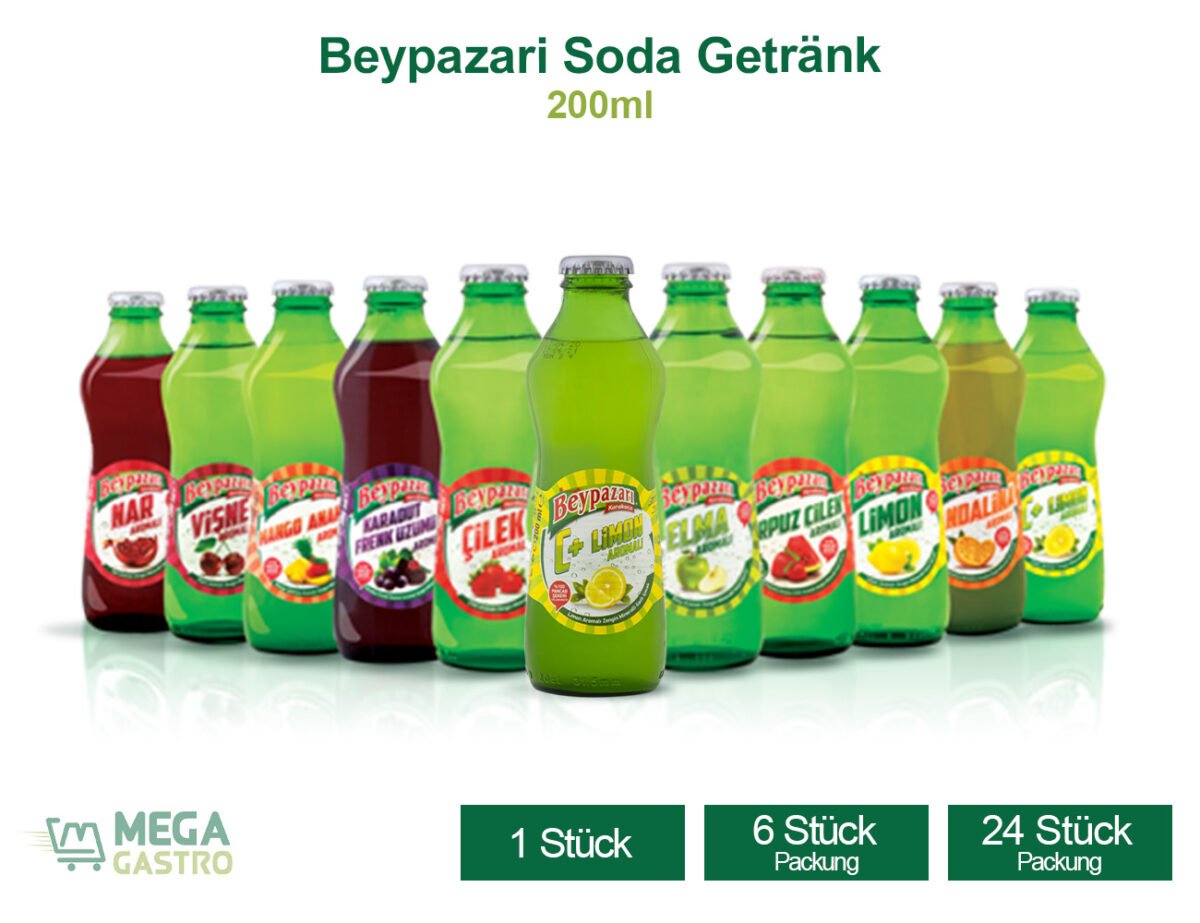 Beypazari Soda Getränke  Obst diverse Sorten 200ml  Pro Stk. – Bild 1