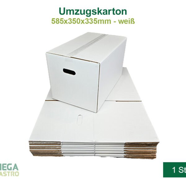 Umzugskarton | 585x350x335mm | weiß