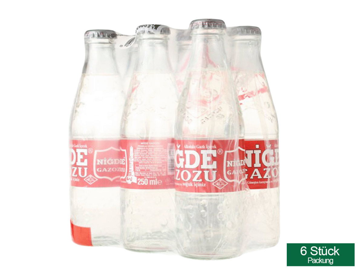 Nigde Gazoz 250ml. Glas Flasche – Bild 2