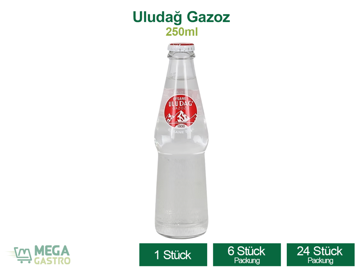 Uludag Gazoz 250ml. Glas Flasche – Bild 1