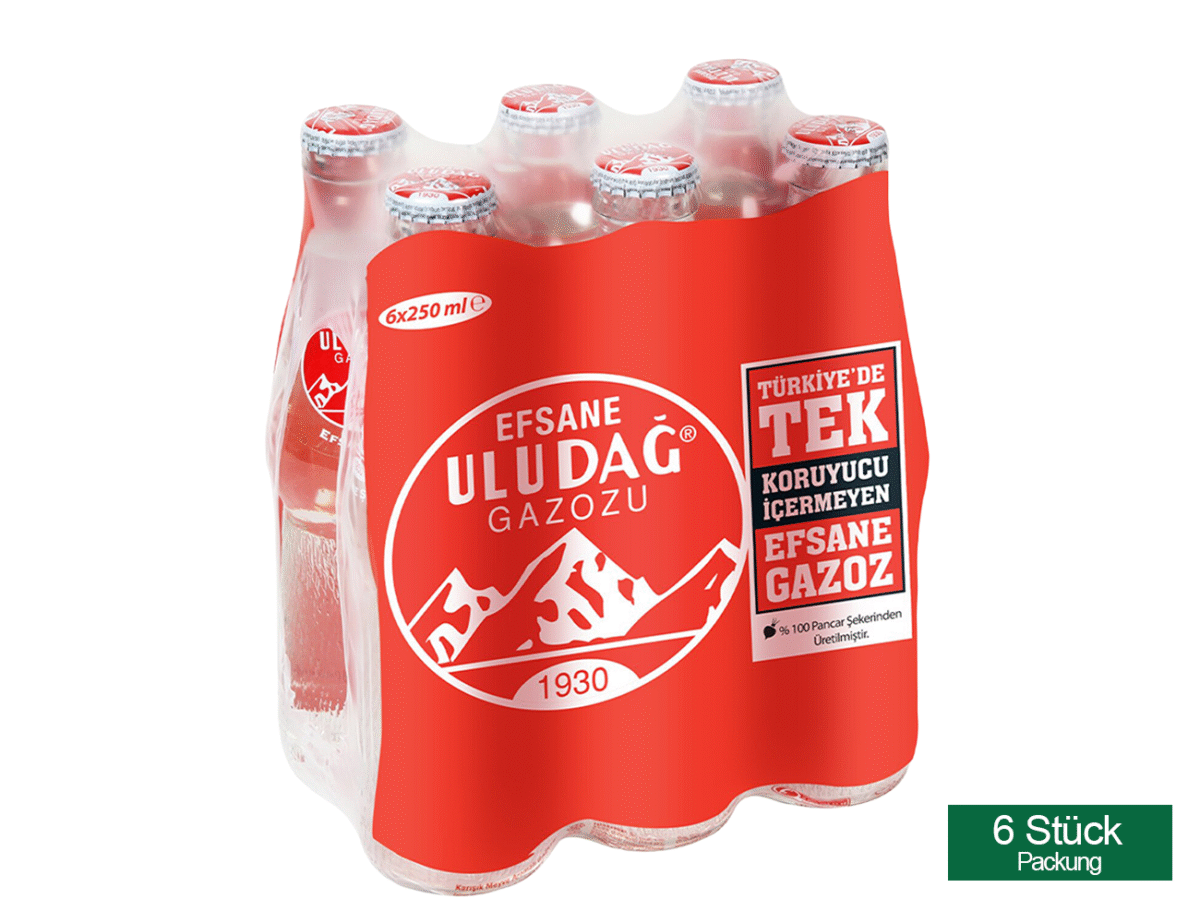 Uludag Gazoz 250ml. Glas Flasche – Bild 2