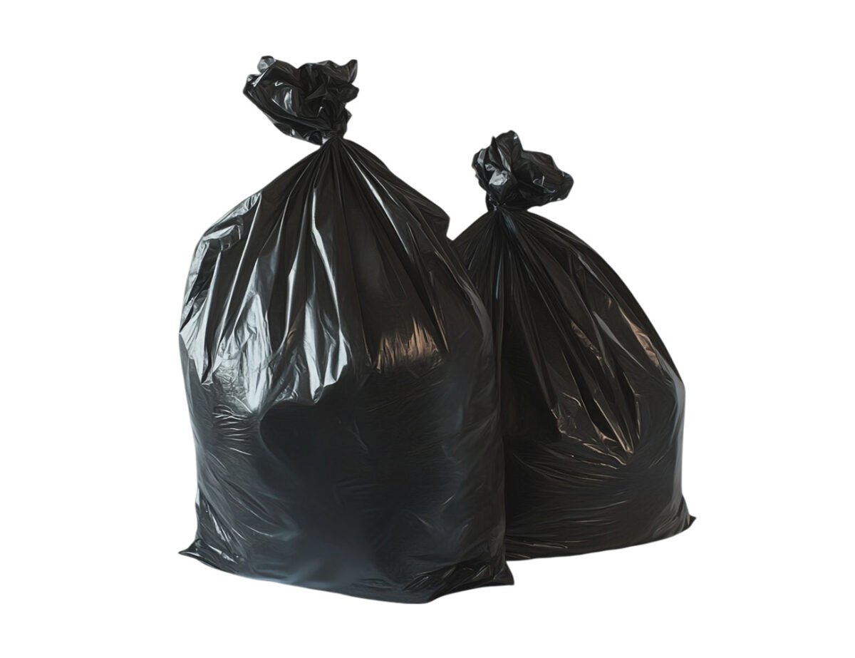 Müllsäcke / Müllbeutel | 150 Liter | Schwarz / Blau – Bild 2