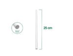 Trinkhalm / Strohhalm 25 cm - aus Papier (Ø 8 mm) - weiß - 100 Stk. – Bild 2